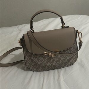 Anne Klein Taupe Crossbody Bag
